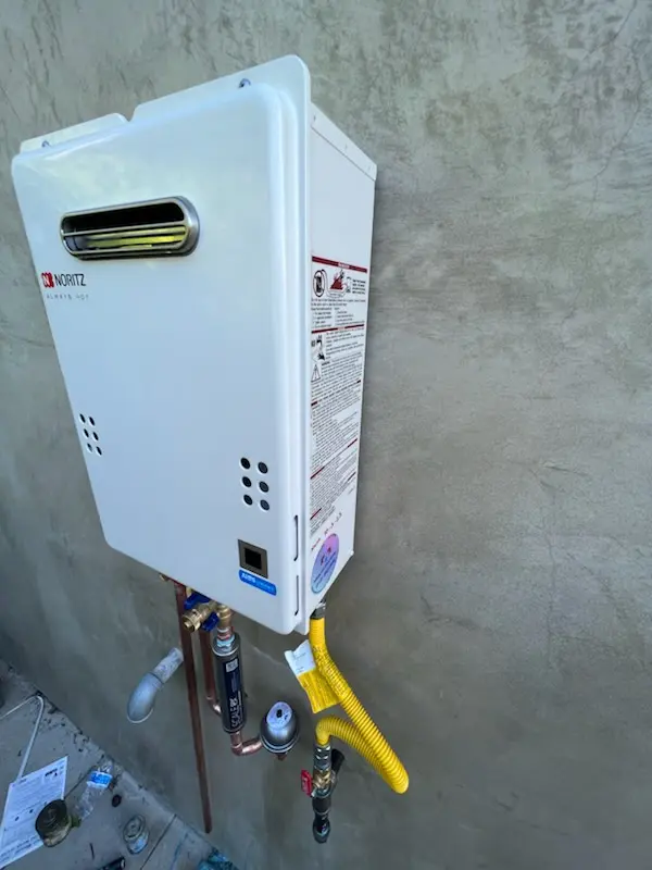 Tankless water heater installation for Richmond West homes