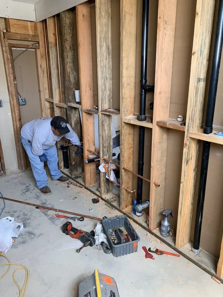 Commercial rough-in plumbing for Water Heater Replacement in Richmond West
